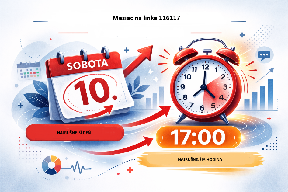 Krátke mesačné číselné resumé linky pomoci 1116117